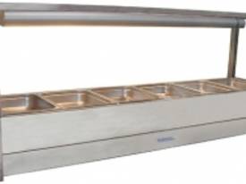 Roband E16 Single Row Straight Glass Hot Foodbar 6 - picture0' - Click to enlarge