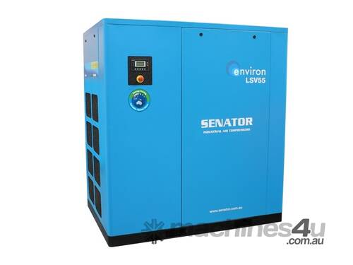caption CVA Compressors - New Senator Rotary Screw VSD Air Compressor LSV55 - 55kw - 118-338cfm