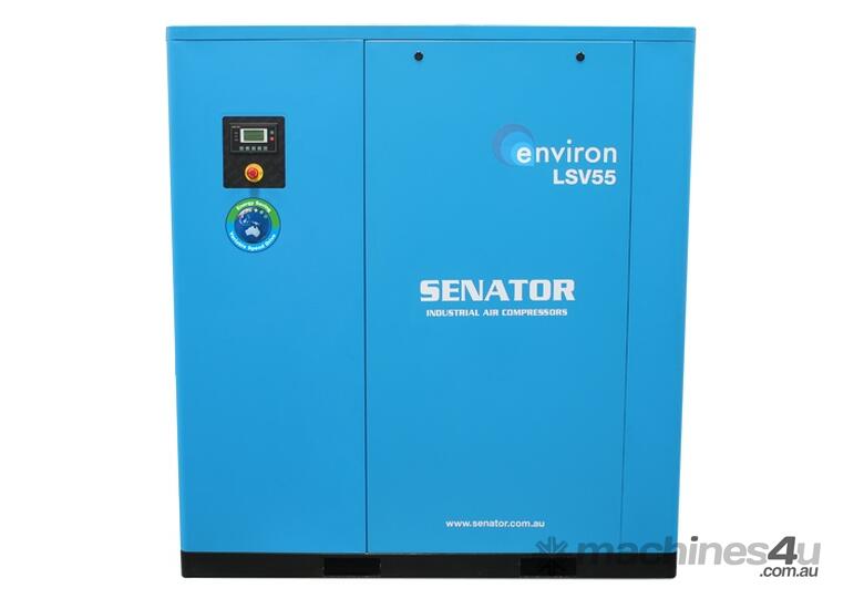 caption CVA Compressors - New Senator Rotary Screw VSD Air Compressor LSV55 - 55kw - 118-338cfm