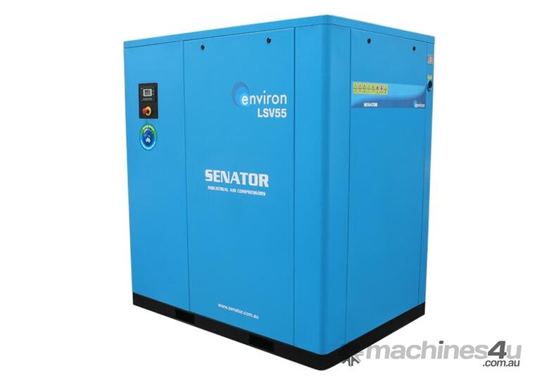 caption CVA Compressors - New Senator Rotary Screw VSD Air Compressor LSV55 - 55kw - 118-338cfm
