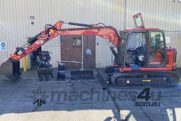 9.0 excavator with enclosed cab and air conditioning $79,990+GST or around $399 per week on finance