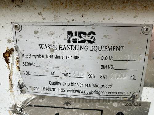 2m3 Skip Bin