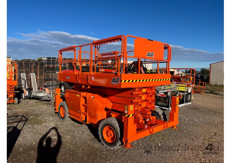 caption Used 4394RT Diesel Scissor Lift - OEM Re-certified