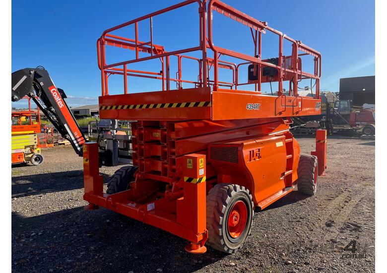 caption Used 4394RT Diesel Scissor Lift - OEM Re-certified