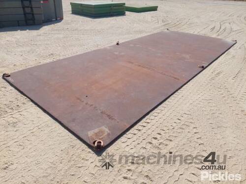 Bogger Plate Road Plate To Suit Crawler Crane, 6x Weld On Lifting Points, 25mm Steel Plate, Approx. 