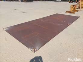 Bogger Plate Road Plate To Suit Crawler Crane, 6x Weld On Lifting Points, 25mm Steel Plate, Approx.  - picture0' - Click to enlarge