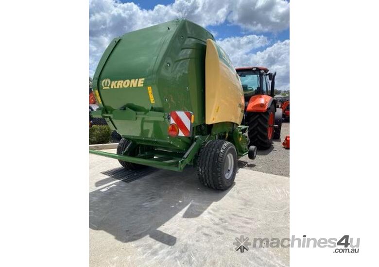 caption Ex-Demo Krone Round Hay Baler – Ideal for Efficient Hay Baling!