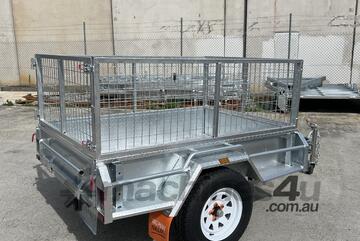 6x4 Cage Trailer Single Axle Trailer Heavy Duty Model BIGMAN TRAILER