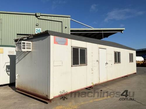 Site Office Dimensions: 12m x 3m, A/C Cavity, Power Sockets, Lighting, Security Window Various Marks