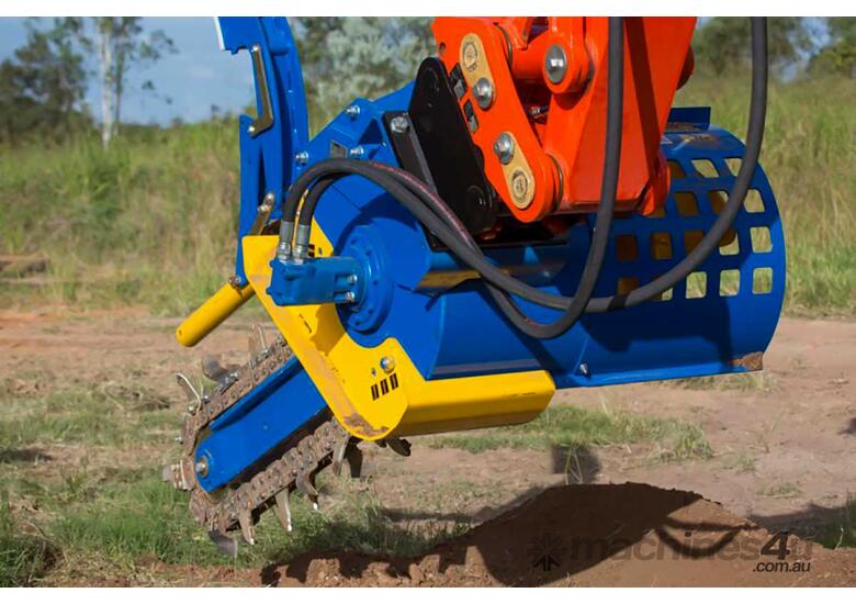 AUGER TORQUE XHD 900 Trencher for Excavator, High Flow Skid Steer Loader & Backhoe