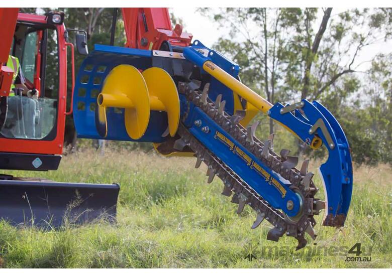 AUGER TORQUE XHD 900 Trencher for Excavator, High Flow Skid Steer Loader & Backhoe