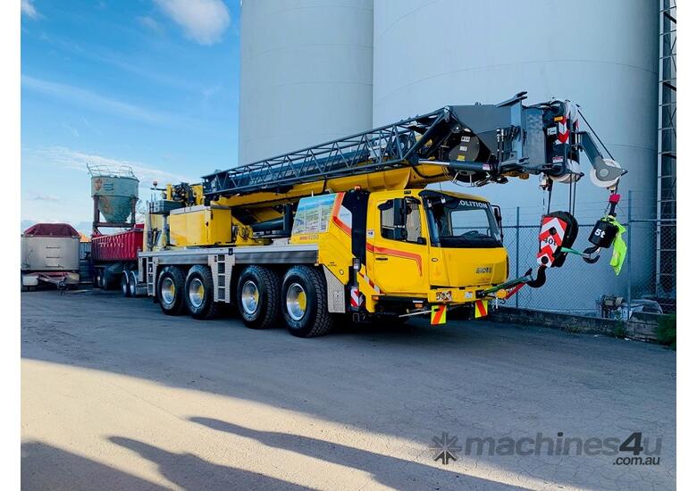 caption GLEASON CRANES 2019 GROVE GMK 4090 ALL TERRAIN CRANE