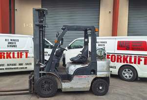 Nissan Forklift PL02A23U *Great for Mezzanine & high racking* LPG - 3 stage mast with free lift - Ma
