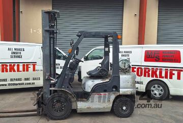 Nissan Forklift PL02A23U *Great for Mezzanine & high racking* LPG - 3 stage mast with free lift - Ma