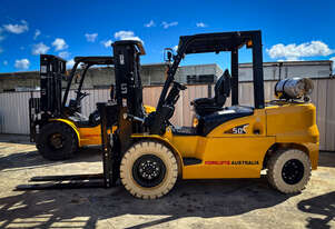 UN Forklift 5T LPG 6 Cylinder Isuzu Engine & ROPS Safety Protection!!