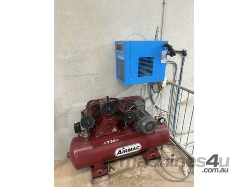 AirMac T30 compressor and Pneutech Dryer 