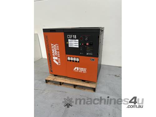 caption Champion Air Compressor - CSF18, 18kW, Quiet Operation with Acoustic Foaming