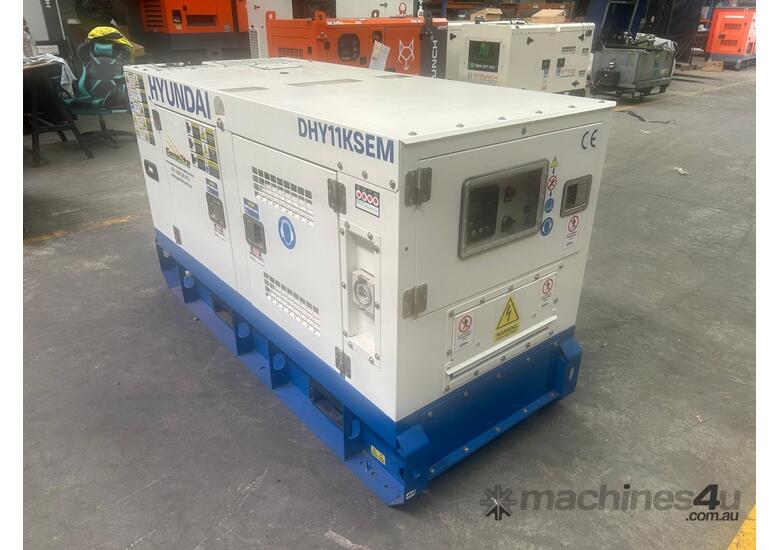 caption 14kVA Hyundai DHY11KSEM Generator