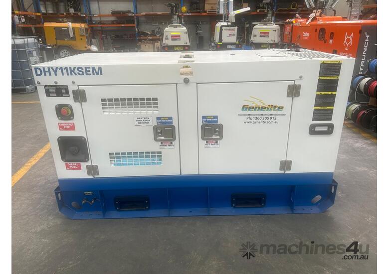 caption 14kVA Hyundai DHY11KSEM Generator