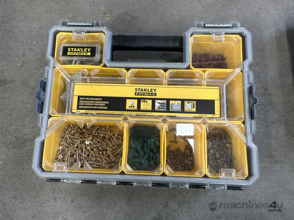 Used 2 x Stanley joinable Toolbox set including contents Tool Boxes in ...