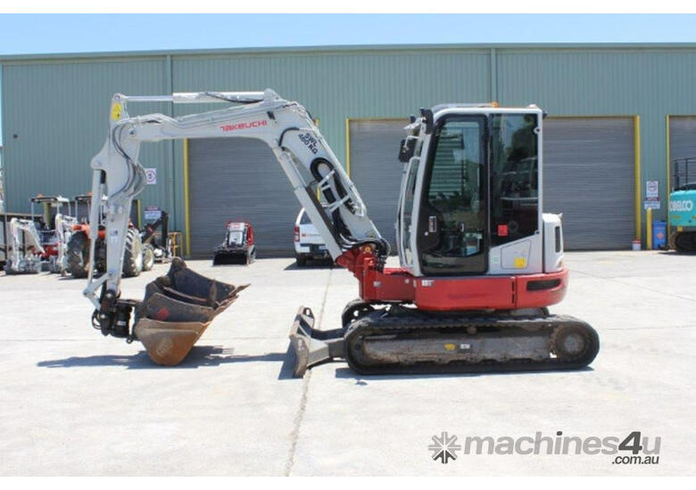 caption Takeuchi TB257FR Tracked Excavator 5.7T With Bucket Attachments!
