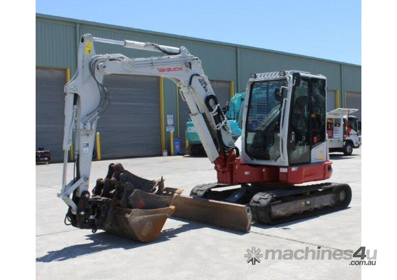 caption Takeuchi TB257FR Tracked Excavator 5.7T With Bucket Attachments!