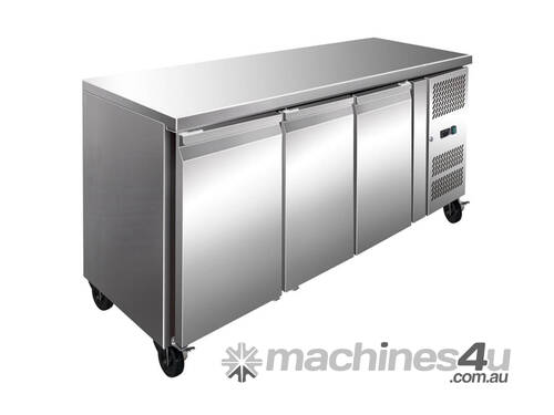 FE3100BT S/S Three Door Bench Freezer 386L
