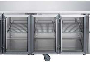 FED-X Four Glass Door Bench Fridge - XUB7C22G4V