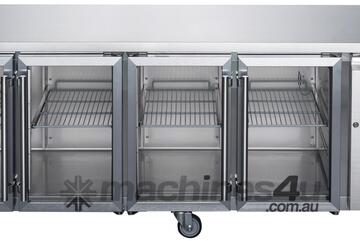 FED-X Four Glass Door Bench Fridge - XUB7C22G4V