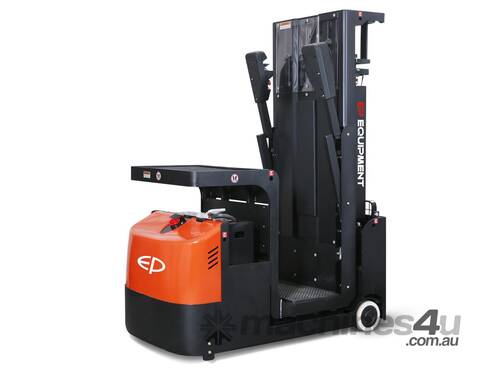caption EP Medium Level Order Picker – 0.5T, 6.3m Reach, Compact, Maintenance-Free Battery
