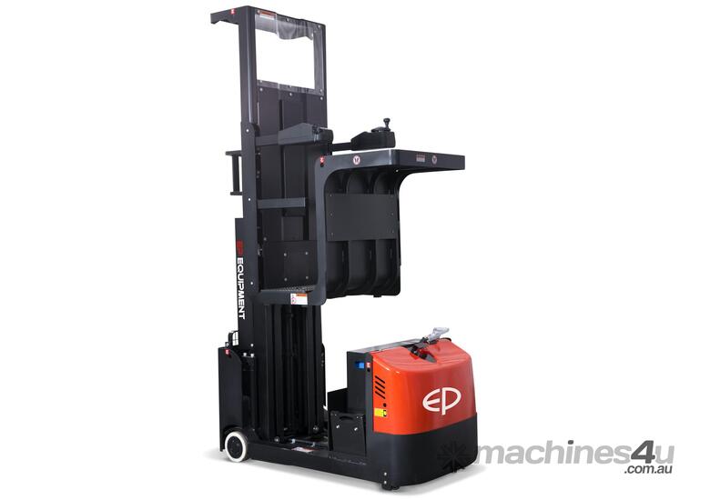 caption EP Medium Level Order Picker – 0.5T, 6.3m Reach, Compact, Maintenance-Free Battery