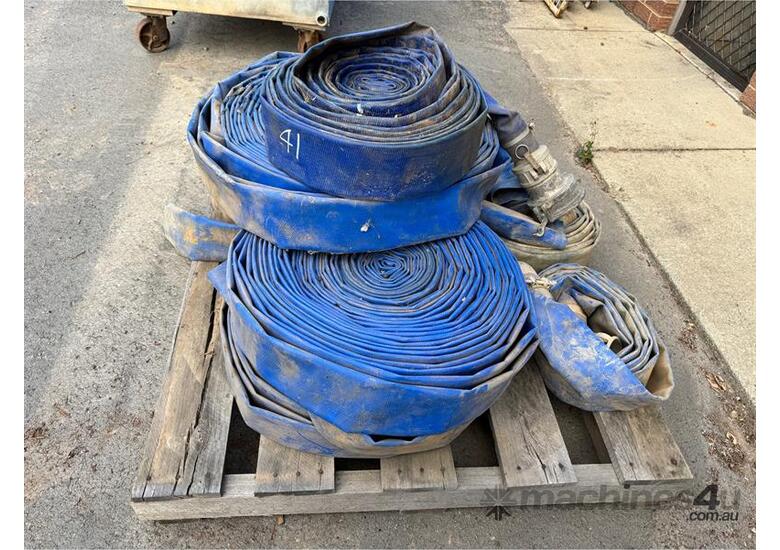 caption QTY OF 3 INCH LAYFLAT HOSE