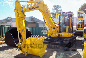 Komatsu PC88MR-10 Excavator Rubber Tracked - 8t for  