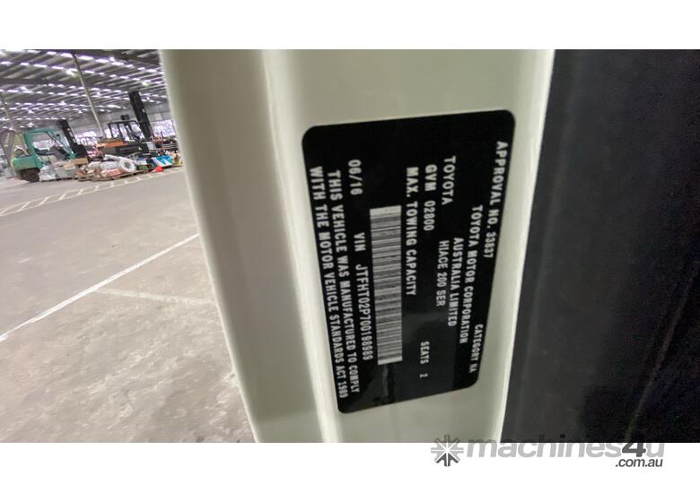 caption 2016 Toyota Hiace LWB Van T/Diesel (Auto) (Council Asset)