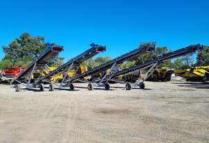 4 x 15m Wheeled stackers for Quarries/ sand production and more