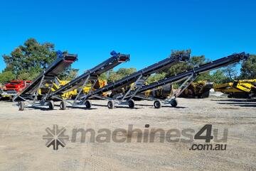4 x 15m Wheeled stackers for Quarries/ sand production and more