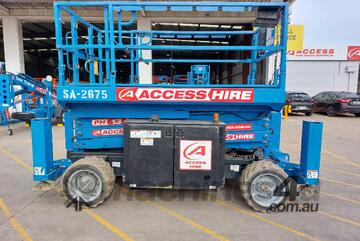 Genie GS2669RT 2016 26ft Diesel Rough Terrain Scissor Lift - 680kg SWL, 4WD