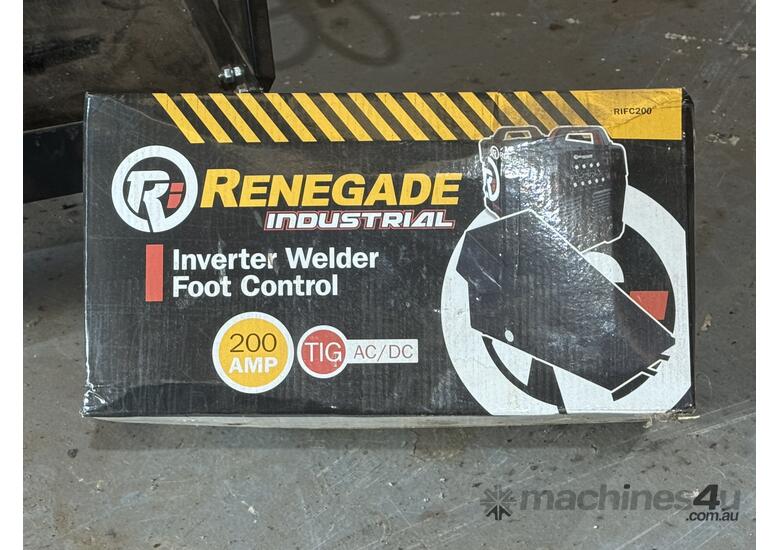 caption Renegade Industrial TIG Welder with Foot Pedal