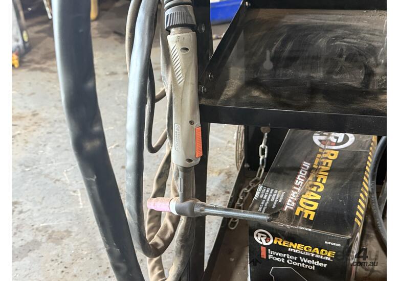 caption Renegade Industrial TIG Welder with Foot Pedal