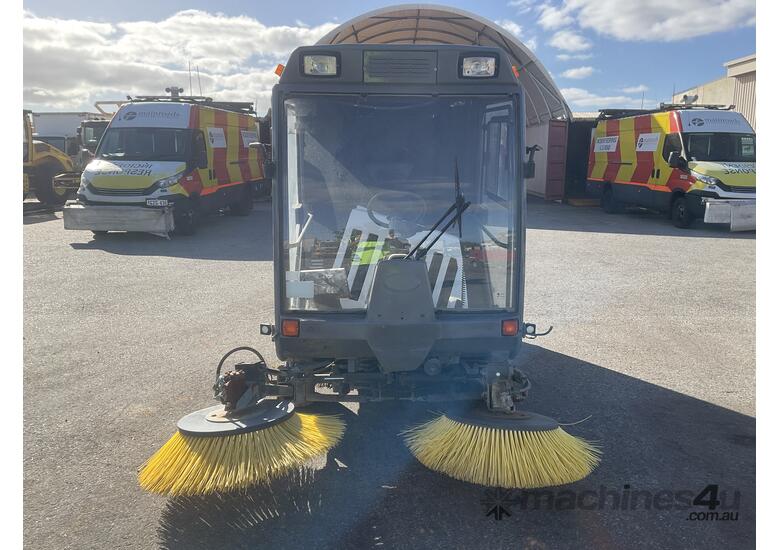 caption Kubota Mini Road Sweeper