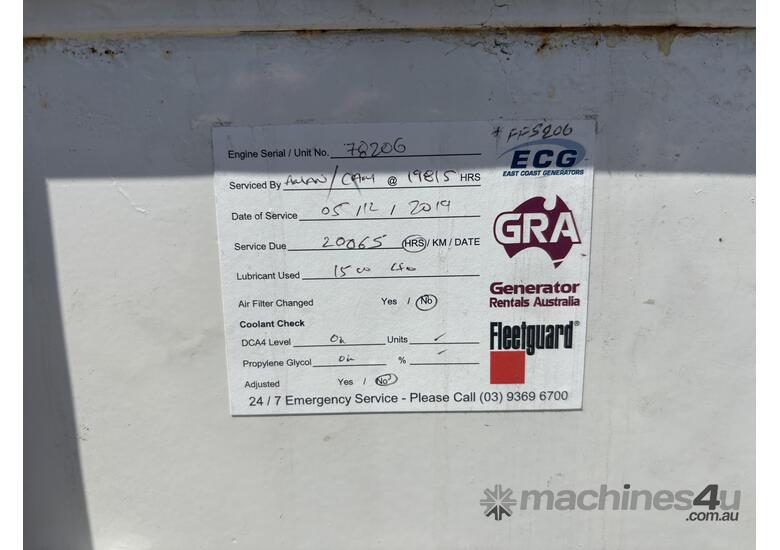 Detriot Diesel 250KVA 415/20V Genset