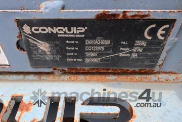 2021 Conquip EA010AQ-02500 Forks to fit 15T Excavator