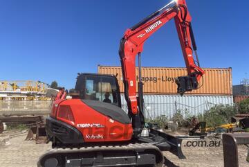 Kubota KX080-3 8T Excavator 2017 3693hrs Tilt Hitch 4 Buckets