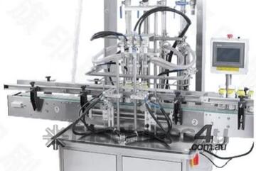 Fully Automatic 4-Head Liquid/Sauce Filling Machine - 800BPH-Can be connected to production line