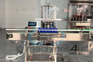 Fully Automatic 4-Head Liquid/Sauce Filling Machine Dual-Purpose High Accuracy Food Grade
