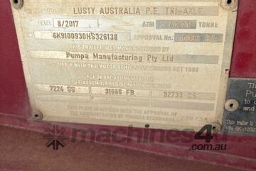 2017 Lusty Triaxle Trailer