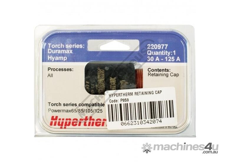 Hypertherm 30-125A Retaining Cap 220977 Suits Powermax125® (Pack of 1)