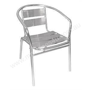 Cafe Chairs - Bolero Aluminium Chairs (Pack of 4)