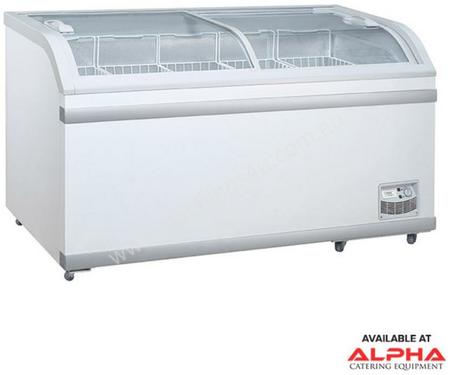 F.E.D. WD-500 Curved Glass Chest Freezer