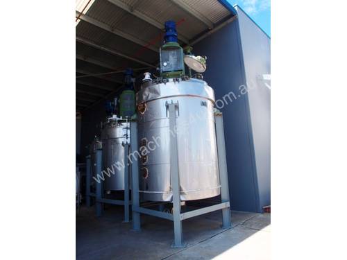 Glass Lined Jacketed Mixing Batch Reactor